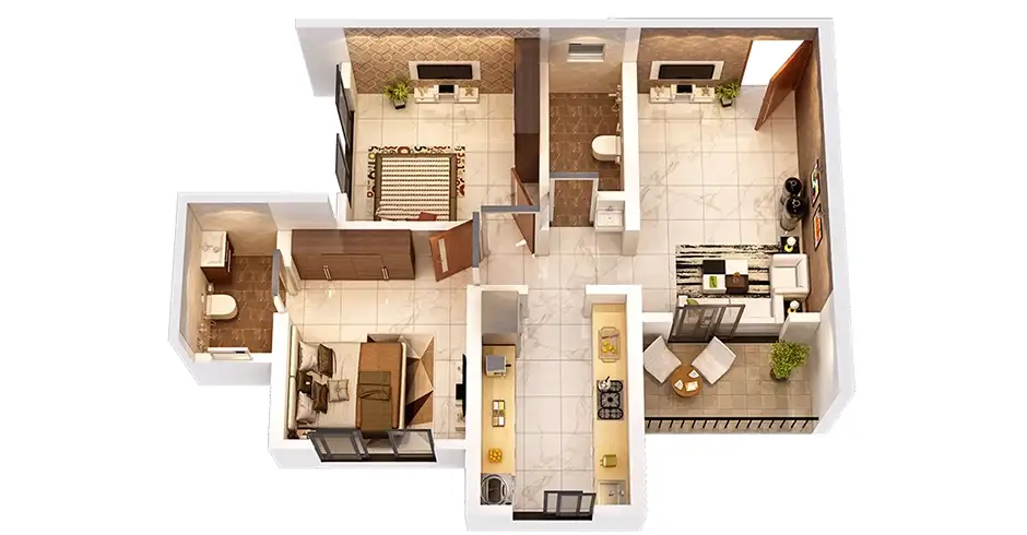 Balaji Estate Dombivali Master Floor Plan