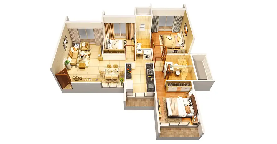 Balaji Kharghar 2 BHK Floor Plan Balaji Kharghar 2 BHK Floor Plan