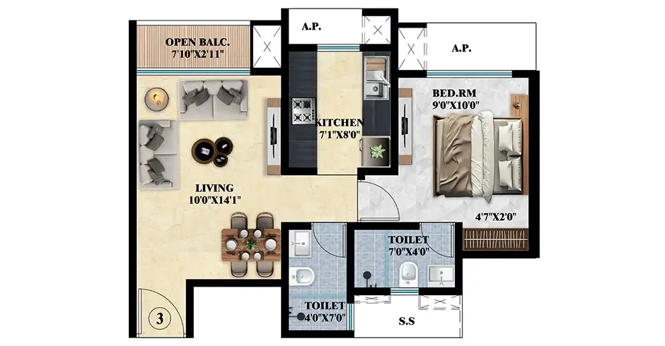 SSL Bellagio Dombivli Layout Floor Plan